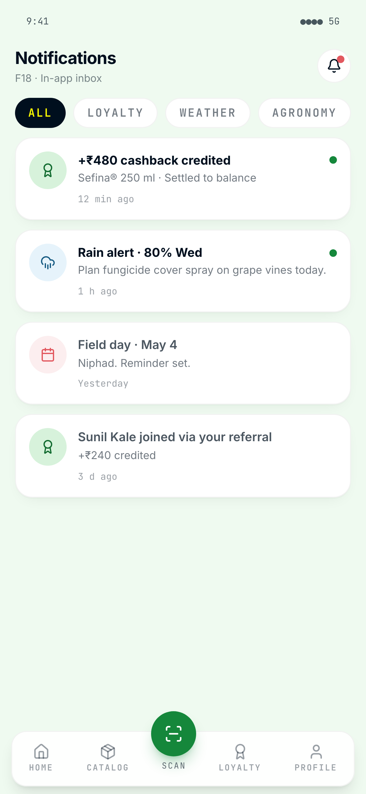Advisory notifications